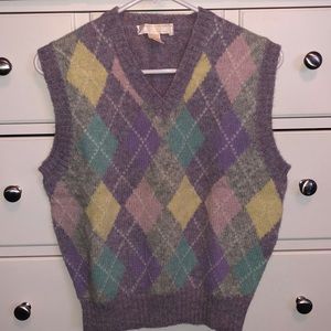 Brooks Brothers Retro Wool Sweater Vest L